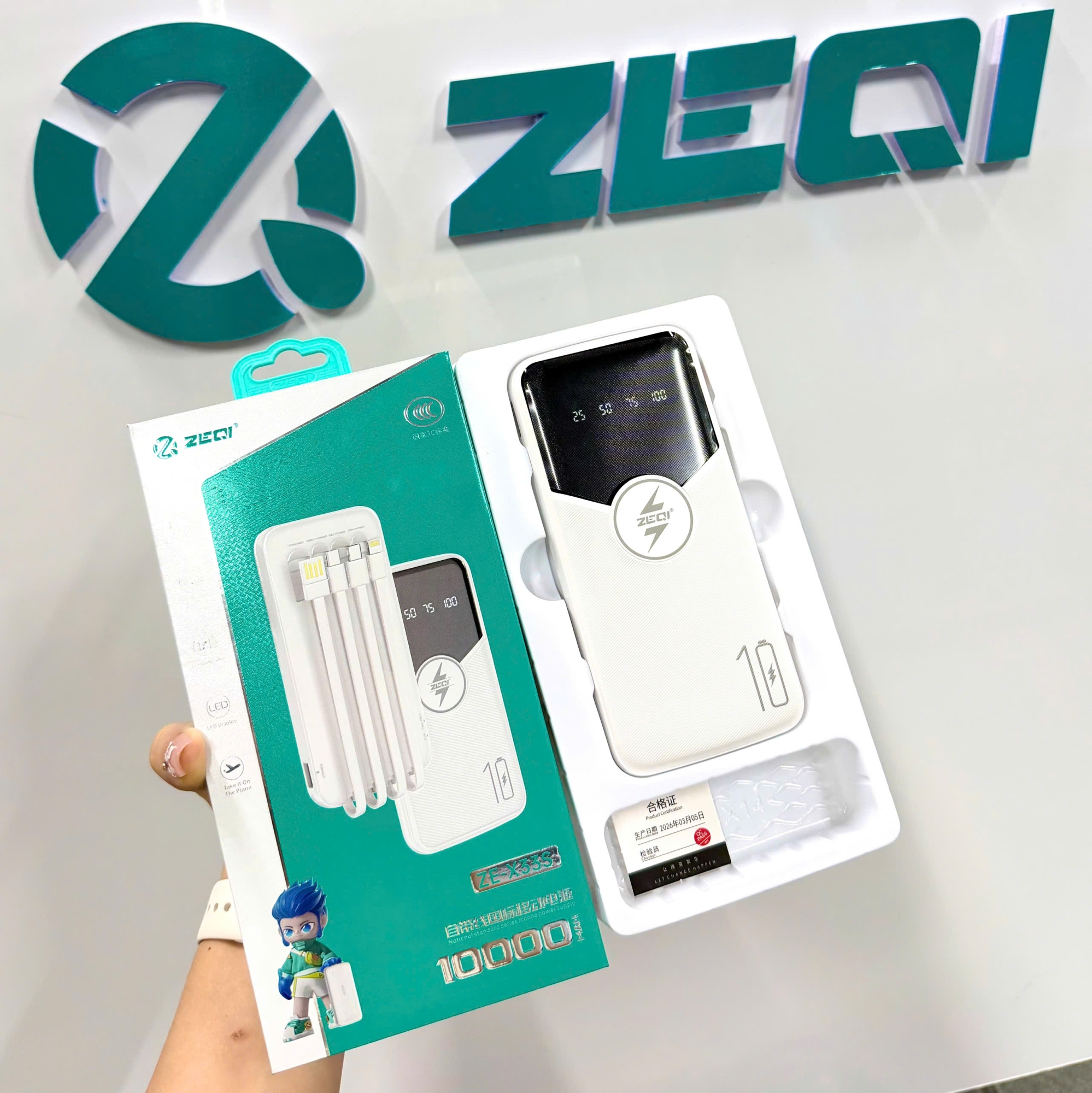 Sạc dự phòngg ZIQE X33S-10.000mAh